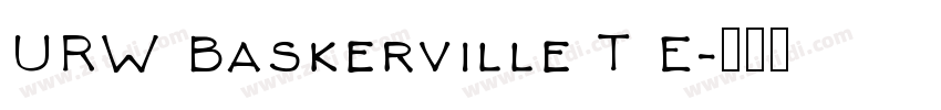 URW Baskerville T E字体转换
